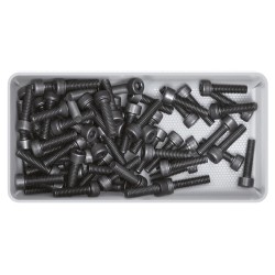 Set di 5 Contenitori Unite Box | 11x5,5x4,5 cm | Colore Nero | in Plastica